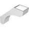 Ekena Millwork 5 1/2-in. W x 18-in. D x 18-in. H Legacy Architectural Grade PVC Knee Brace BRCP055X18X18LEC - alternate 6